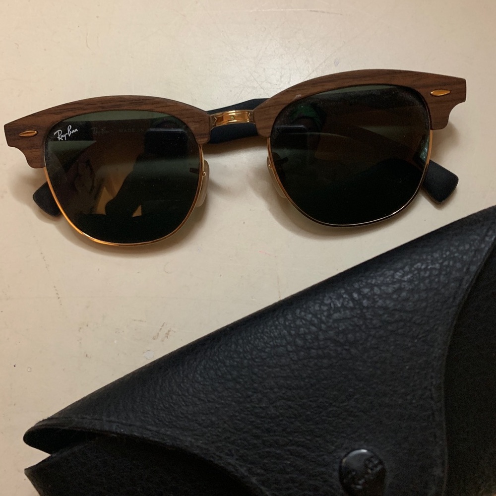 Club master wood ray bans